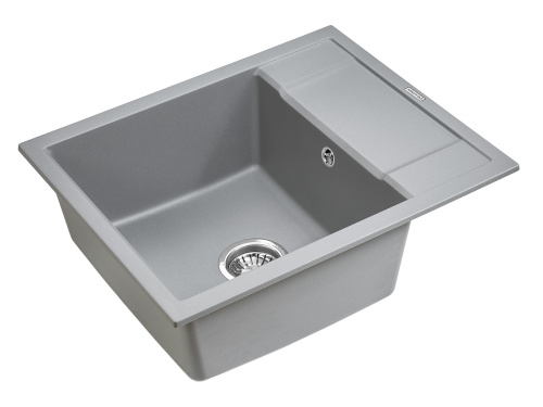 Кухонная мойка Paulmark FLUGEN 50-600 PM216050-GRM 60х50 цвет серый металлик - фото 2